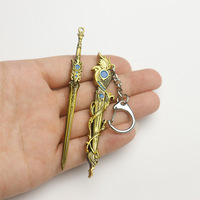 Mini épée en alliage avec étui porte-clés, modèle chinois ancien, porte-clés de collection, souvenir pour les passionnés