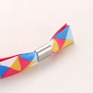 Pulsera de Satén Personalizada para Fiestas, Pulsera de Satén Grueso con Cierre Reutilizable o Hebilla Deslizante Desechable - Product Image 4