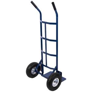 Ht1830 <span class=keywords><strong>Heavy</strong></span> <span class=keywords><strong>Duty</strong></span> Stalen Handtruck <span class=keywords><strong>200Kg</strong></span> Capaciteit Handkar <span class=keywords><strong>Trolley</strong></span> 10X3.5 Inch Pneumatisch Wiel Aanpasbaar Metalen Oem Product - Product Image 5