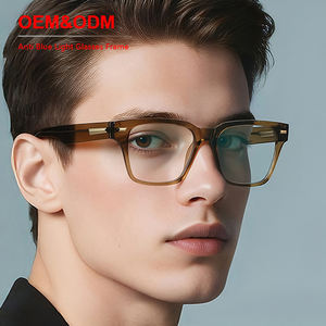 Monture TR90 carrée légère OEM, anti-lumière bleue, noire, unisexe, vente en gros, haute qualité, logo personnalisé - Product Image 1