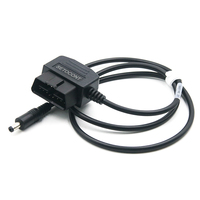 Câble d'alimentation OBD pour panneau solaire DC 5521 vers adaptateur de charge interface OBDII mâle 16 broches