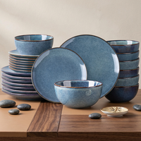 EKA Vaisselle en grès durable OEM/ODM de style européen, écologique, de qualité alimentaire, ensemble de vaisselle de haute qualité, vente en gros