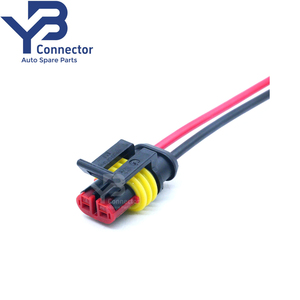Conector YB 282080-1 Tyco AMP Superseal 1,5 Series Cable <span class=keywords><strong>2</strong></span> pines hembra arnés de cableado personalizado - Product Image 4