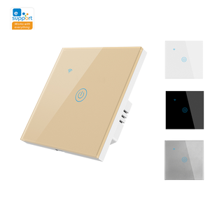 OEM PID Tuya Ewelink <b>Remote</b> Control Glass Touch Panel WiFi Light Switch EU UK Standard Smart Light Switch for Home Light - Product Image 2