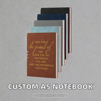 Carnet A5 personnalisé YOGO, couverture en cuir souple, reliure thermique, 100 feuilles, impression numérique couleur personnalisée, bureau professionnel