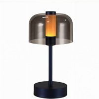 Lampe de table LED/lampe de bureau avec variateur d'intensité réglable, commande tactile, recharge USB Type-C, éclairage d'ambiance, pour chevet, bar, usage intérieur