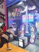 Machine d'arcade à monnayeur pour adultes, jeu de frappe à marteaux en métal, modèle Crazy Guitar, pour jeux sportifs d'intérieur, garantie 1 an