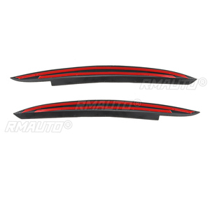 Paire de garnitures de phares avant aspect carbone/noir brillant pour VW GOLF MK6 GTI R 2008 2009 2010 2011-2013 pour GTI GTR GTD - Product Image 4