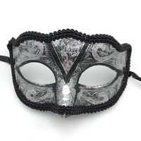 Vente en gros, masque de fête de luxe de Mardi Gras, paillettes vénitiens élégantes, robe fantaisie de carnaval, Halloween, masque de visage