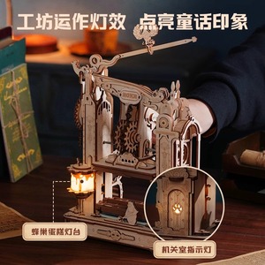 Puzzle Tangram 3D en bois, blocs de construction éducatifs, <span class=keywords><strong>jouet</strong></span> à monter soi-même, modèle d'assemblage fait à la main, cadeau pour les enfants de 0 à 24 mois - Product Image 3