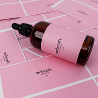 Etiqueta Adhesiva Personalizada con Logotipo para Productos de Cuidado Corporal y de Baño, Etiqueta Impermeable para Botellas de Productos de Belleza