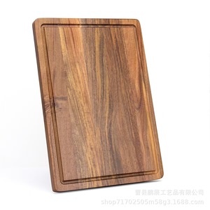 Acacia <b>Wood</b> Cutting Board Rectangle Solid <b>Wood</b> Kitchen Chopping <b>Block</b> Anti-Bacterial Anti-Odor Durable Non-Toxic - Product Image 5
