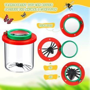 Đồ Chơi Kỹ Năng Vận Động Tinh Cho Trẻ Em 9 Cái Dụng Cụ Bắt Bọ Bao Gồm 3 Nhíp Nhựa 3 Lọ Phóng Đại Thu Thập Lỗi Và 3 Kéo Bọ - Product Image 4
