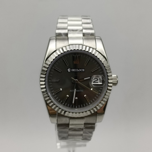 Reloj con Movimiento Mecánico Automático NH35, Característica Luminosa, Esfera Trapezoidal, Acero Inoxidable, Único - Product Image 1