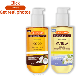 Huile Corporelle Hydratante Longue Durée à la Vanille, Lotion Corporelle Raffermissante Coco pour Fesses et Poitrine avec Beurre de Cacao et Vitamine E 192ml - Product Image 2