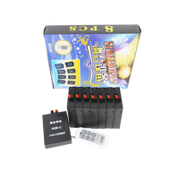 Offre Spéciale 8 Queue Double télécommande sans fil à 8 canaux Système de tir de feux d'artifice Party Popper & Spray avec 6 touches