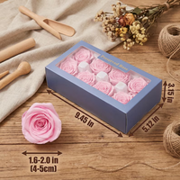 Roze geconserveerde rozen ECHTE eeuwige rozenkoppen voor doe-het-zelf knutsels 8 stuks geconserveerde bloemen voor thuis bruiloft bloemdecoratie benodigdheden
