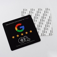 Nouvelle Carte NFC Acrylique 10cm pour Avis Google et Réseaux Sociaux – En Stock