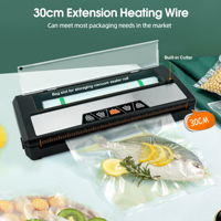 Nouvel Arrivage Scelleuse Sous Vide Électrique Portable Multifonctionnelle pour Aliments, Modes Sec et Humide, Coupe-Sac Intégré, Protection Contre la Surchauffe