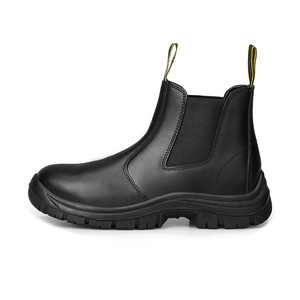 Stivali da Lavoro in Pelle Jessubond per Uomo con Punta in Acciaio Impermeabile Morbidi e Antiscivolo Primavera Estate - Product Image 3