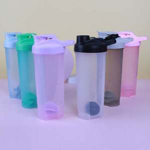 Personalizar logotipo portátil Protien Shaker botella de agua más frío transparente aislado deportes botella de agua portador - Product Image 4