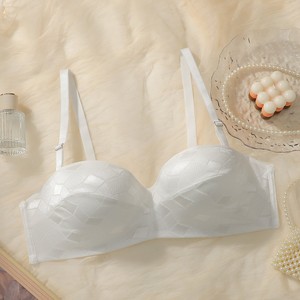 <span class=keywords><strong>Reggiseno</strong></span> <span class=keywords><strong>mezza</strong></span> <span class=keywords><strong>coppa</strong></span> con ferretto da donna Lingerie Push up che migliora e Lifting <span class=keywords><strong>reggiseno</strong></span> comodo senza cuciture per donna taglie forti - Product Image 4