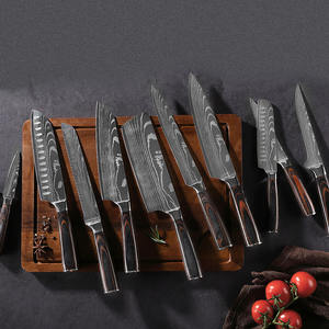 Profesional 8 pulgadas Damasco 3CR14 Acero Chef Carne Jamón Cuchillo con mango de madera Pakka Cocina Rebanar Jamón <span class=keywords><strong>Cuchillos</strong></span> - Product Image 2