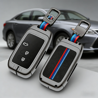 Vente en gros d'usine, personnalisation, étui pour clé de voiture en alliage de zinc, anti-rayures, anti-chute, pour clé de voiture Toyota à 2/3/4 boutons