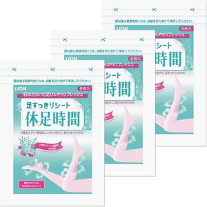 Hecho en Japón, Lion Kyusoku Jikan, Paquete de 18 Hojas Refrescantes para Pies con Mentol y 5 Hierbas, Lavanda, Cuidado de los Pies, Venta al por Mayor - Product Image 2