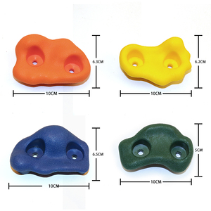 Kids and adults outdoor climbing wall use plastic climbing holds