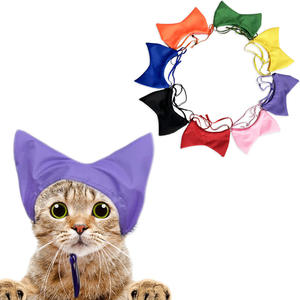 Gorro de Baño <span class=keywords><strong>para</strong></span> Gatos de Tela Oxford Impermeable y Colorida, Ocho Colores Disponibles, Protege las Orejas y Evita la Entrada de Agua, Umico - Product Image 1