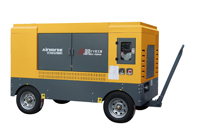 Compresseur d'air portable à vis diesel Airking, dernière génération, lubrifié, refroidi par air, certifié CE, ASME, ISO, avec roues