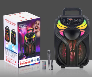 Haut-parleur de tour Bluetooth Twin 8 pouces avec micro karaoké et lecture multi-sources pour les fêtes à la maison - Product Image 3