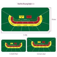 LW nouveau grand tapis de poker multi-jeux à sublimation 120*60*0.2cm tapis de poker à coutures durables fabrication en Chine