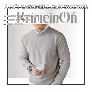 Suéter de Cachemira Personalizado para Hombre, Cuello Redondo, Tejido, Invierno, con Patrón de Personajes y Logotipo Frontal, Estilo Básico, Suministro ODM - Product Image 2