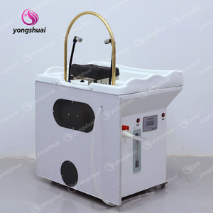 Kursi Keramas Portabel Mobile dengan Bak Keramik untuk Mencuci Rambut, Furnitur Spa Ramah Lingkungan dan Ekonomis dari Jepang untuk <span class=keywords><strong>Salon</strong></span> Rambut Kecil - Product Image 5
