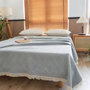 बिस्तर के लिए कंबल सुपर नरम बनावट ठोस सजावटी थ्रो कंबल कंबल बिस्तर और सोफे के लिए - Product Image 4