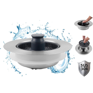 Jutye kim loại <span class=keywords><strong>3</strong></span> trong 1 bồn rửa nhà bếp cống Lọc Stopper Pop Up cắm - Product Image 2