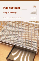 FishPrincess grandes caisses de chat en fil de métal Durable pliable en fer chenils pour animaux de compagnie Offre Spéciale Cages pour chiens avec emballage de boîte au meilleur prix