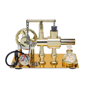 Air chaud monocylindre <span class=keywords><strong>Stirling</strong></span> <span class=keywords><strong>moteur</strong></span> générateur physique populaire Science Production Invention Collection jouet pour cadeau d'anniversaire - Product Image 2