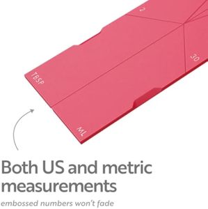 Polygons Flat 3 in 1 Magnetic Flat <strong>Measuring</strong> <strong>Spoons</strong> Set Silicone <strong>Collapsible</strong> Suction Foldable Kitchen Gadgets - Product Image 5
