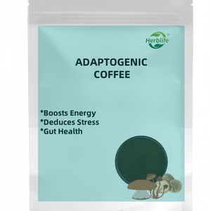 กาแฟเห็ดอะแดปโตเจนิกส์แบบฉลากส่วนตัว อาหารเสริมเพิ่มประสิทธิภาพสมอง ชนิดผงเกรดอาหาร บรรจุในถุงหรือบรรจุภัณฑ์แบบดรัม - Product Image 1