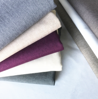 Tissu d'ameublement pour canapé en lin imitation de haute qualité, coloré, bicolore, 100% polyester, aspect lin