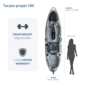 2023 10 ayak pedalı kayık balıkçılık kano kürek tekne pedallı balıkçı kayık açık havada