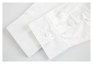 Camicia Corta da Uomo in Cotone Azzurro Stile Giapponese Minimalista, Vestibilità Boxy, Basso MOQ - Product Image 5