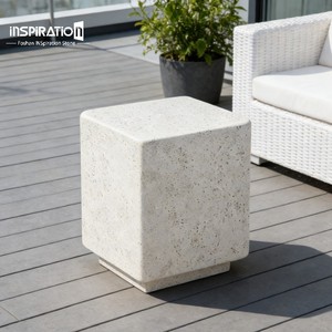 Juego <span class=keywords><strong>de</strong></span> 3 Mesas <span class=keywords><strong>de</strong></span> Centro Redondas Modernas <span class=keywords><strong>de</strong></span> FRP con Base Cilíndrica - Product Image 1