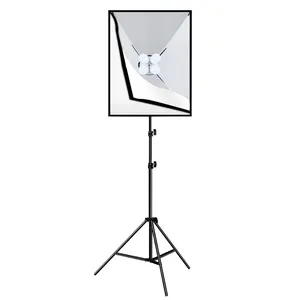 LED 조명 키트 카메라 비디오 채팅 소프트 박스 사진 스튜디오 softbox 50x70cm 20 "x 28" 사진 장비 1.6m 삼각대