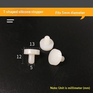 Spray-plating Hoge temperatuurbestendige T-seal siliconen plug met gat T-vormige rubberen plug M3-M6mm China - Product Image 3