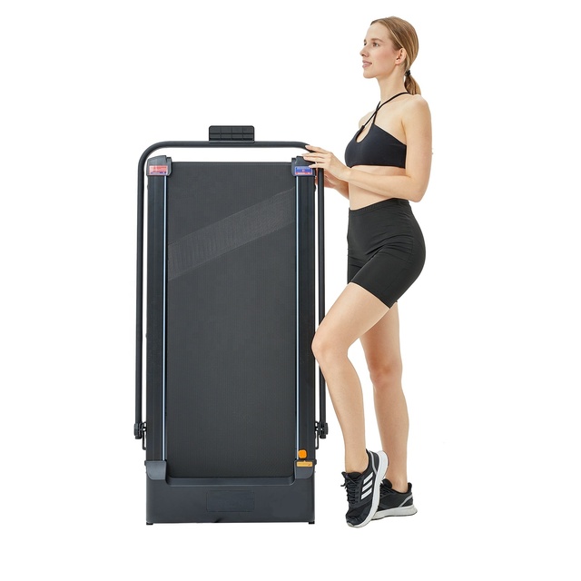 Compact Portable Electric Treadmill with Handle Bar Foldable Under Desk Walking Pad Motor Without Heart Rate Test