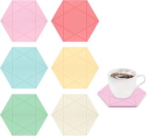 Silicone Coasters Placemat <b>Table</b> Trivet Mat Set, Heat Resistant Silicone <b>Table</b> Mats for Home Kitchen Dining <b>Table</b> <b>Protection</b> - Product Image 1